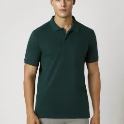 Van Heusen Green Regular Fit Polo T-Shirt-picture-15