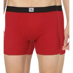 UnderJeans by Spykar Maroon Trunks - Pack of 2-picture-30