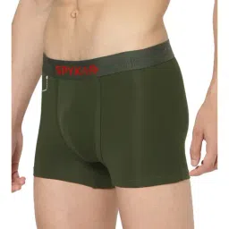 UnderJeans by Spykar Olive Regular Fit Trunks-image-18