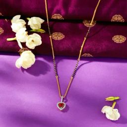 P.N.Gadgil Jewellers 22 Karat (916) Yellow Gold Sindoori Glow Modern Mangalsutra For Woman-image-69