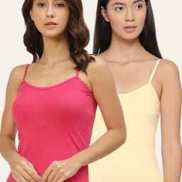 Lady Lyka Multicolor Camisole (Pack of 2)-image-87