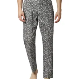 Peter England Grey Cotton Regular Fit Printed Pyjama-image-6