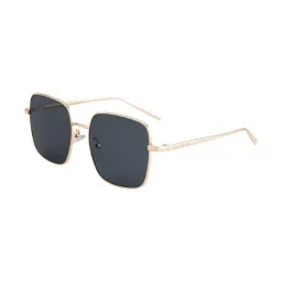 Ted Smith Grey Square Unisex Sunglasses-image-80
