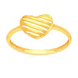 Malabar Gold and Diamonds 22k Gold Heart Ring for Women-picture-29