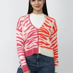 Forever 21 Multicolor Round Neck Cardigan-picture-39