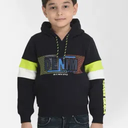 Crimsoune Club Kids Navy Printed Sweatshirt-image-32