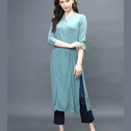 Identiti Mint Regular Fit Kurta-picture-23