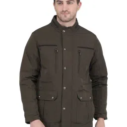 Monte Carlo Brown Regular Fit Jacket-image-51