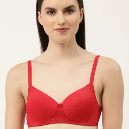 Leading Lady Red Full Coverage T-Shirt Bra-37
