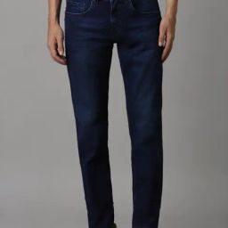 Louis Philippe Navy Slim Fit Jeans-picture-42