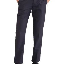 Park Avenue Brown Regular Fit Texture Trousers-image-69