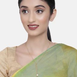 Zaveri Pearls Gold Tone Long Party Bling Contemporary Pearls Chain-ZPFK10320-53