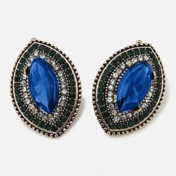 Sohi Gold Plated Designer Stone Stud Earrings-image-83