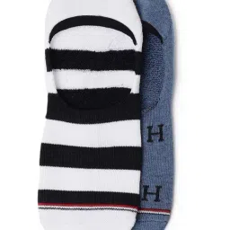 Tommy Hilfiger Striped Blue Cotton Socks, Pack of 2-picture-25