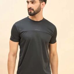 Sweet Dreams Dark Grey Regular Fit Crew T-Shirt-image-42