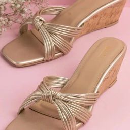 Inc.5 Women's Gold Casual Wedges-image-40