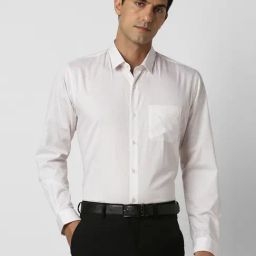 Peter England Beige Regular Fit Striped Shirt-image-20