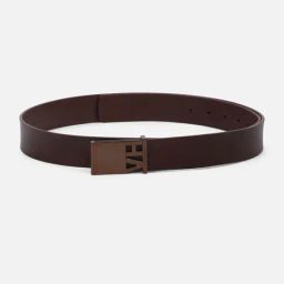 Peter England Brown Leather Casual Belt-image-30