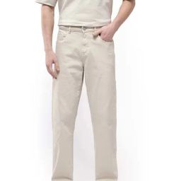 Rare Rabbit Off White Relaxed Fit Solid Jeans-image-32