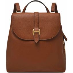 Fossil Emery Brown Medium Leather Backpack-17