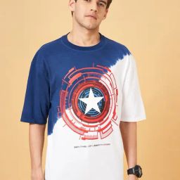SF Jeans by Pantaloons Bright White Cotton Regular Fit Printed T-Shirt-image-93
