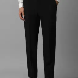 Louis Philippe Black Slim Fit Trousers-picture-26