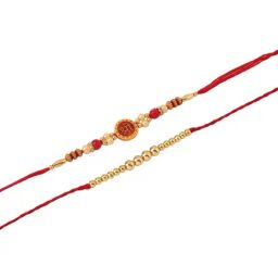 NVR Men's Red Religious Thread Rakhi, Combo for Rakshabandhan image 2