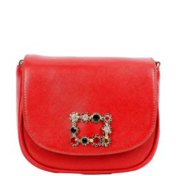 Carlton London Red Embellished Medium Sling Handbag-11