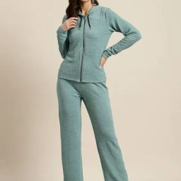 Qurvii Green Hoodie With Pants-image-19