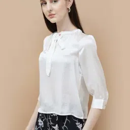 Code By Lifestyle Off White Regular Fit Top-image-94