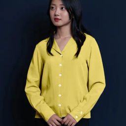 Zink London Yellow Straight Fit Shirt-image-48
