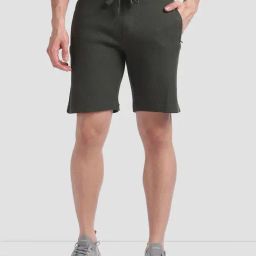 U.S. Polo Assn. Dark Olive Regular Fit Textured Shorts-picture-35
