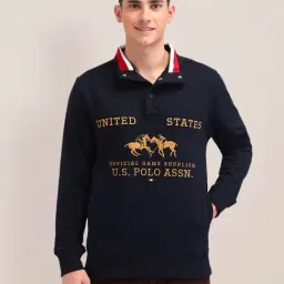 U.S. Polo Assn. Blue Regular Fit Printed Sweatshirt-picture-21