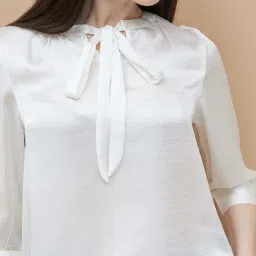 Code By Lifestyle Off White Regular Fit Top image 5