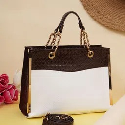 FABBHUE Textured Structured Handheld Bag-6