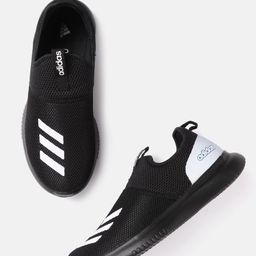 ADIDAS Men Black & White Woven Design Ortholite Caleron Walking Shoes-23
