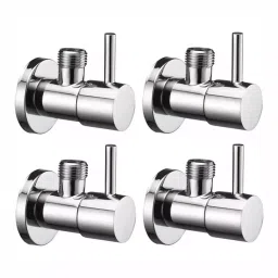 Fastgear Angle Valve Stainless Steel Chrome Finish Silver, FG3315 (Pack of 4)-image-20