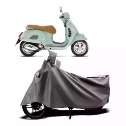 Auto Pearl Two Wheeler Cover with Bag for Vespa GTS Super 125, Silver-image-84