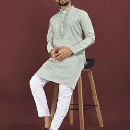 ATOXIC Men Green Kurtas-picture-23