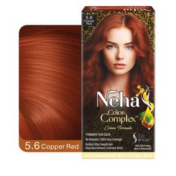 Neha Herbal Color Complex Hair Colour - 132 ml Copper Red 5.6-49
