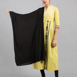 W Black Cotton Dupatta-picture-15