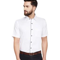 Hancock White Slim Fit Shirt-image-76