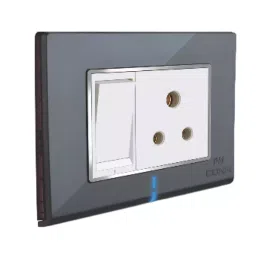 Cona StatuS 6 M Switch Cover Plate Atom Grey, 10706-19