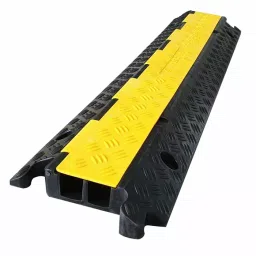 RS PRO Cable Cover 1000 mm Black & Yellow in Rubber Thermoplastic 38x35 mm, 1365423-2