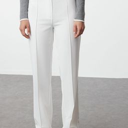 Trendyol Women Solid Regular Fit Trousers-picture-21