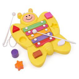 Prime Butterfly Xylophone & Shape Sorter - Yellow-12