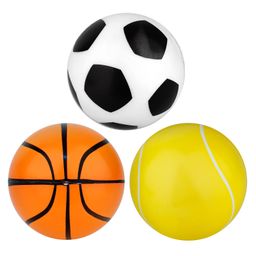 Fiddlerz Mini Balls Sports Basketball Baseball Indoor Outdoor Practice Bouncy Training Soft Balls Pack of 3 - Color May Vary-image-32