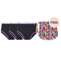 SuperBottoms Pack Of 3 Maxabsorb Stain Proof Most Absorbent Period Panties - Black-picture-16