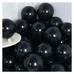 Bubble Trouble Black party balloons for theme party & Halloween black Pack of -100-image-14