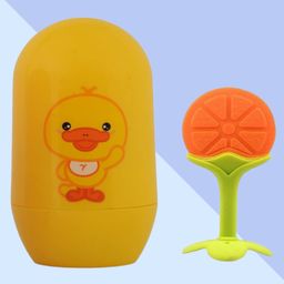 The Cheeky Kidzz Baby Grooming Manicure & Pedicure Essential Nail Kit With Baby Soft Silicone Fruit Shaped Teething Toy for New Born (Yellow)-image-52